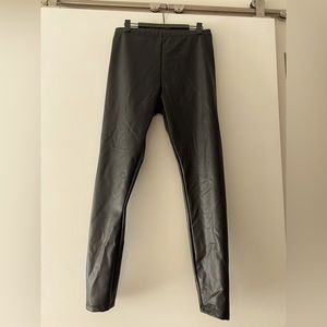H&M faux leather leggings